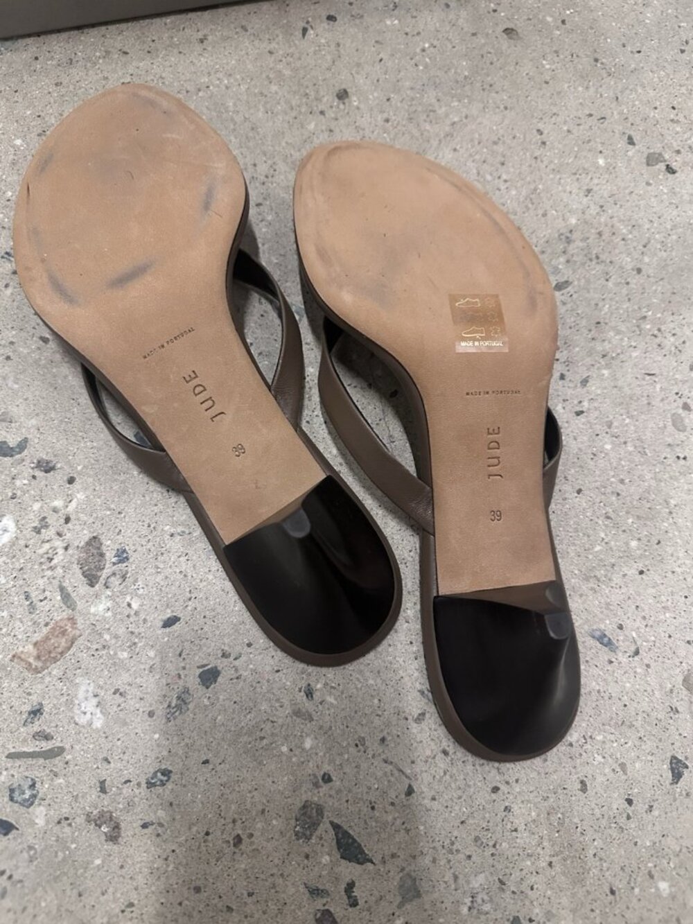 Jude Rooty Sandal in Clay Brown Thong Heels - Picture 7 of 7